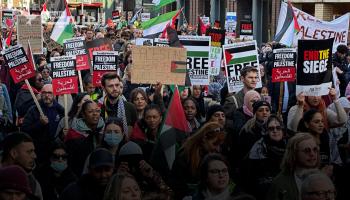 مئات الآلاف يتظاهرون في لندن دعماً لفلسطين