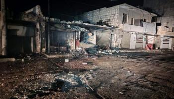 قصف مدينة دار عزة في سورية (الشبكة السورية لحقوق الإنسان)