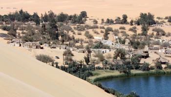 تعد "قبر عون" أحد أكبر بحيرات ليبيا (عبد الله دومة/فرانس برس)