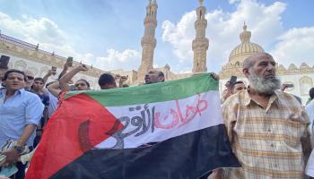 تظاهرة في مصر لدعم غزة/الأناضول