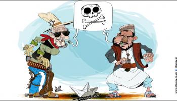 كاريكاتير الحوثي واميركا / نجم