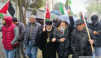 مسيرة في الضفة مساندة لغزة واليمن-العربي الجديد