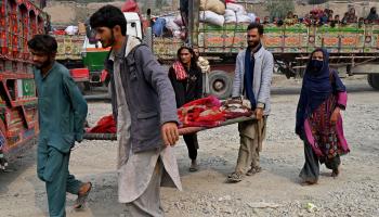 أغلقت باكستان معبر طورخم أمام المرضى الأفغان (وكيل كوشار/ فرانس برس)
