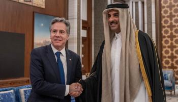 أمير قطر يستقبل أنتوني بلينكن (الديوان الأميري)