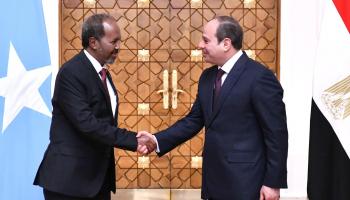 الرئيسان المصري والصومالي في القاهرة، يونيو 2022 (الأناضول)