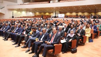 من جلسة البرلمان العراقي لانتخاب رئيس للعراق، أكتوبر 2022 (الأناضول)