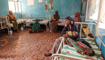 عيادة خاصة بسوء التغذية في إثيوبيا (إدواردو سوتيراس/ فرانس برس)