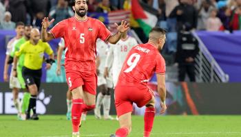 منتخب فلسطين يسعى لتأهلٍ تاريخي في كأس آسيا (جوسيبي كاساسي/فرانس برس)