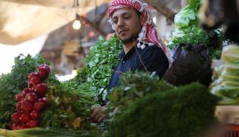 سوق خضروات في الأردن/خليل مزرعاوي/ فرانس برس