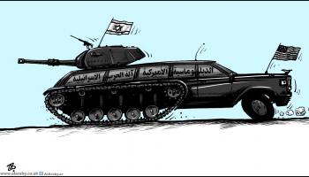 كاريكاتير اميركا اسرائيل غزة معدل / حجاج