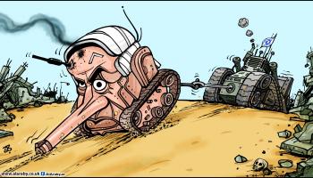 كاريكاتير بنيامين نتنياهو غزة / حجاج