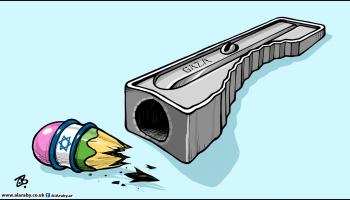 كاريكاتير غزة تقاوم / حجاج