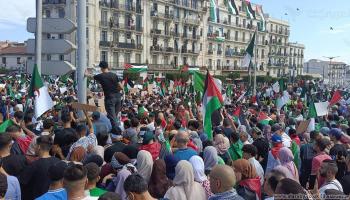 (من مظاهرات الجزائر دعماً للشعب الفلسطيني، العربي الجديد)