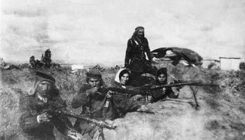 مجموعة من المقاومين خلال الثورة الفلسطينية الكبرى ضد الاستعمار البريطاني  (1936-1939)