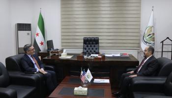 وفد من الخارجية الأميركية يلتقي رئيس الحكومة السورية المؤقتة (إكس)