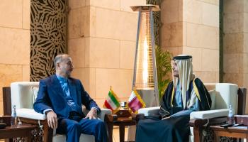 رئيس الوزراء القطري محمد بن عبد الرحمن يستقبل وزير الخارجية الإيراني (الخارجية القطرية)
