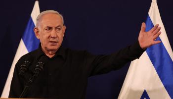 إقامة دولة فلسطينية أطلق نتنياهو تصريحات متناقضة بشأنها (Getty)