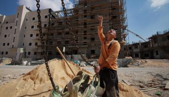 أعمال بناء في مستوطنات إسرائيلية/Getty