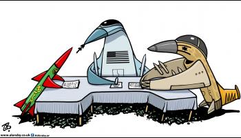كاريكاتير صواريخ حماس / حجاج