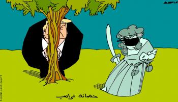 كاريكاتير حصانة ترامب / موفمنت 