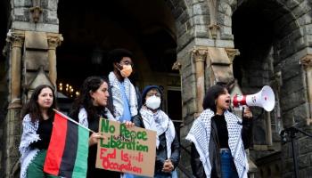 حراك لطلاب جامعة جورج تاون دعماً لغزة-العربي الجديد