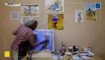 فنان تشكيلي يفقد كل أعماله بسبب حرب السودان