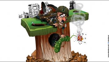 كاريكاتير مساعدات ملغومة لغزة / نجم