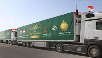 الأزهر: دخول 100 شاحنة لغزة بمشاركة 80 دولة (فيسبوك)