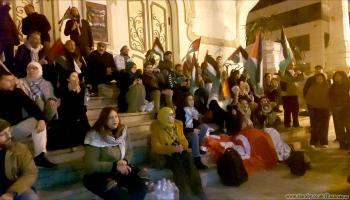 تونس: إفطار جماعي رمزي في الشارع وقفة مساندة لغزة (العربي الجديد)