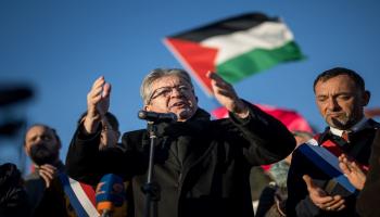 ميلانشون بتظاهرة دعماً لغزة في جنيف