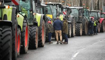 احتجاجات المزارعين في أوروبا/Getty