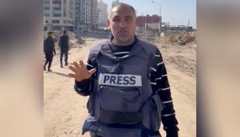 الصحافي الفلسطيني المتعاون مع شبكة التلفزيون العربي محمد عرب