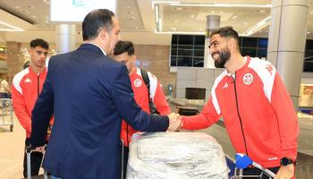 جليّل خلال استقبال لاعبي منتخب تونس (فيسبوك/الاتحاد التونسي)
