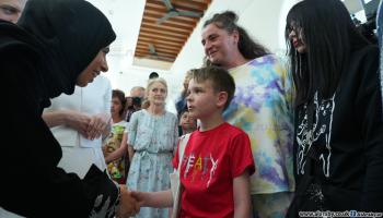 تبادل 48 طفلاً في الدوحة بسبب الحرب الروسية الأوكرانية 24 إبريل 2024 (العربي الجديد)