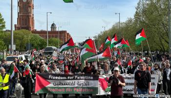 مظاهرة في برلين بعد منع مؤتمر فلسطين 13 إبريل 2024