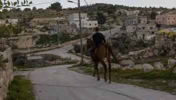 تعاظمت مطامع المستوطنين في البلدات الفلسطينية بعد حرب غزة (أندرو ليشتنشتاين/ Getty)