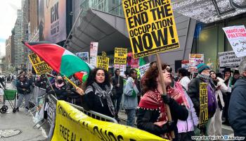 نيويورك تشهد تظاهرة في "يوم القدس" للتنديد بالحرب على غزة