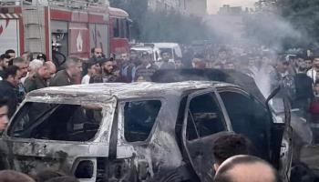 اغتيال المسؤول في النظام السوري باسل عبد القادر بتفجير سيارته (إكس)