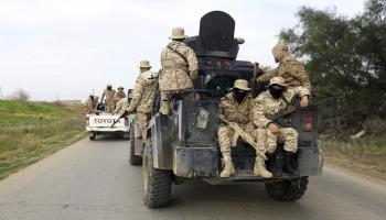 عناصر من تحالف مليشيات قوات حماية طرابلس، في العاصمة الليبية، 2019