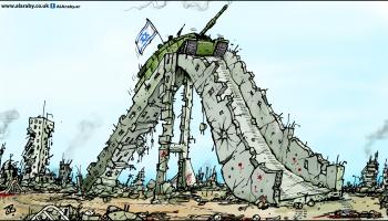 كاريكاتير عبثية الحرب الاسرائيلية / حجاج