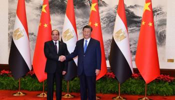 خلال استقبال الرئيس الصيني نظيره المصري في بكين، 29 مايو 2024 (فيسبوك)