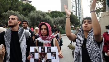تحركات الطلاب بارقة أمل لفلسطين (أنور عمرو/ فرانس برس) 
