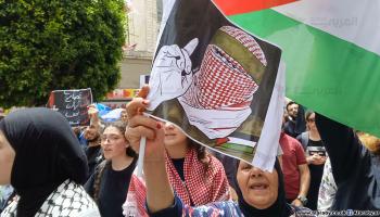 مسيرة في رام الله تنديداً بمجزرة رفح ودعماً للمقاومة، 27 مايو 2024 (العربي الجديد)