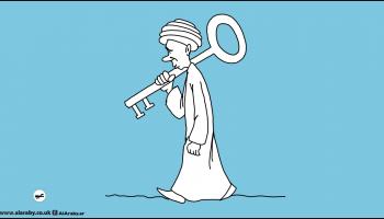 كاريكاتير مهجرو السودان / عبيد
