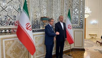 مدير الوكالة الدولية للطاقة الذرية غروسي مع وزير خارجية إيران (إكس)