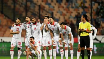 منتخب تونس قبل مواجهة كرواتيا في القاهرة يوم 23 مارس/آذار 2024 (Getty)