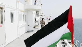 سفينة استولى عليها الحوثيون، 12 مايو 2024 (محمد حمود/الأناضول)