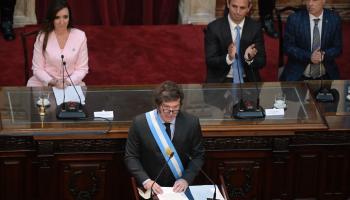 رئيس الأرجنتين خافيير ميلي (فرانس برس)