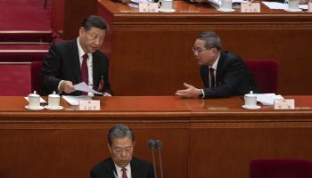 اجتماعات البرلمان الصيني 2024/شي جينبينغ/ لي تشيانغ (Getty)