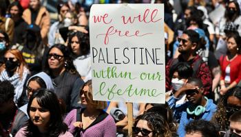 جامعة سان فرانسيسكو  تنضم لحراك غزة، 30 إبريل 2024 (الأناضول)